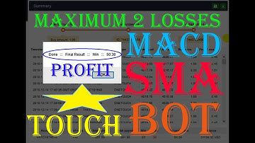 Touch Binary Bot with SMA, MACD, Direction, Dual Barrier Volatility 100 Tick 05