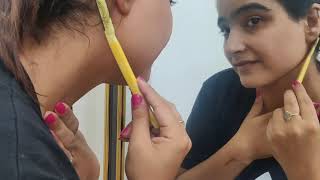 How to shave your face | shaping eyebrows step by step