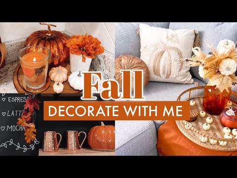 NEW FALL DECORATE WITH ME // 2020 FALL DECOR HAUL | Fall decorating ideas for kitchen & Living Room