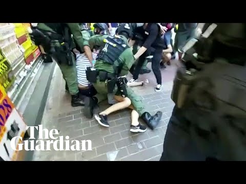 Violent arrest of 12-year-old girl in Hong Kong