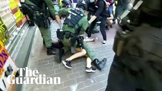 Violent arrest of 12-year-old girl in Hong Kong screenshot 4