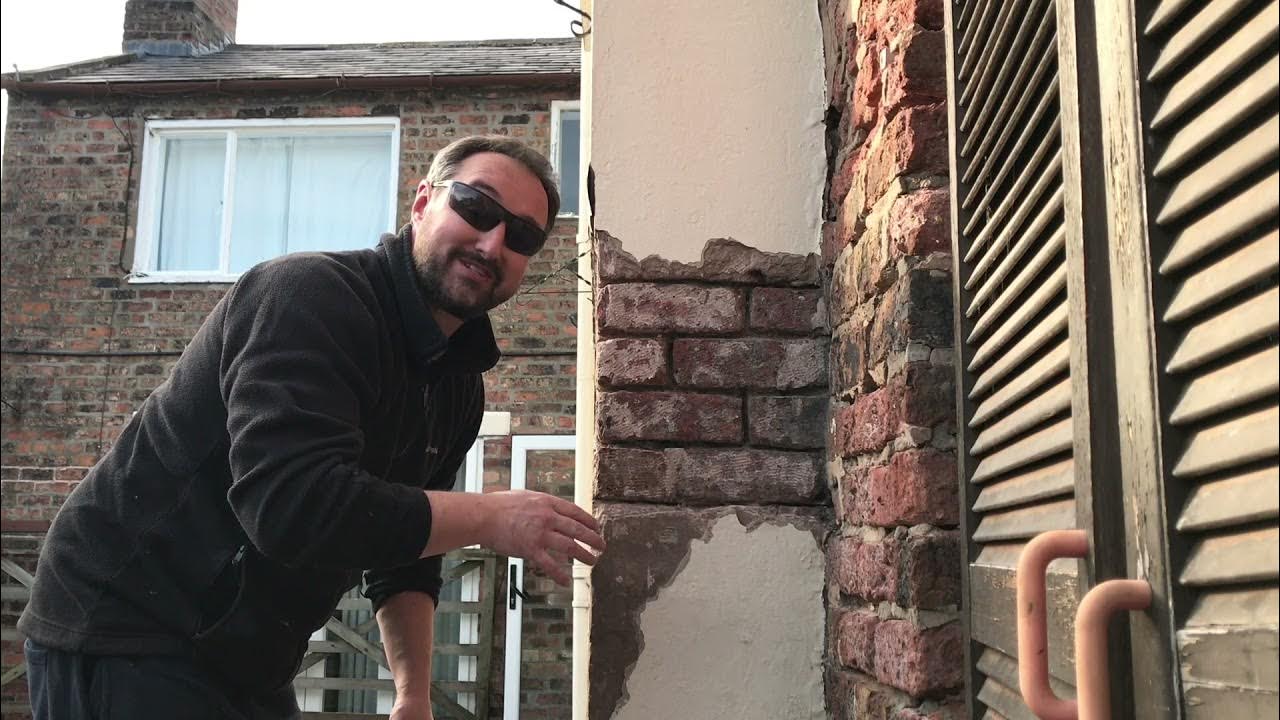 REMOVING CEMENT RENDER Harder than a hard thing! YouTube