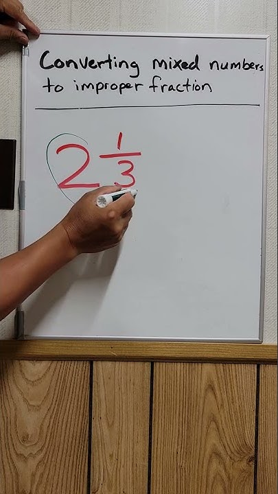 How To Convert Mixed Number To Improper Fraction #math #mathematic ...