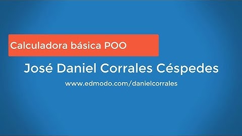 Calculadora Básica POO