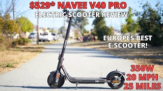 Navee V40 Pro Electric Scooter Review - Unboxing, Assembly, App, Test Ride, and Review