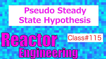 Pseudo Steady State Hypothesis in Reaction Mechanisms // Reactor Engineering - Class 115