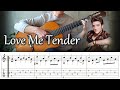 Love me tender  elvis presley  fingerstyle guitar  tab