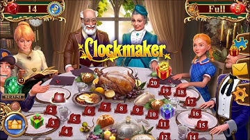 Clockmaker - Match 3 Mystery Game - Thanksgiving - Bonus Level 16 - 20 - Gameplay