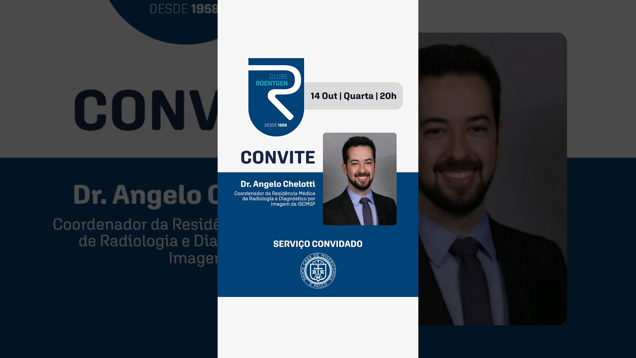 A Santa Casa de São Paulo será o próximo serviço a assumir os casos do Clube Roentgen!

Em 14 de outubro, às 20h, o Dr. Angelo Chelotti Duarte, coordenador da Residência Médica de Radiologia e Diagnóstico por Imagem da instituição, e sua equipe participam de mais uma edição dedicada ao raciocínio diagnóstico, à discussão de casos e à troca de experiências.

#SPR #ClubeRoentgen #Radiologia