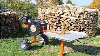 Amazing Log Splitter Hydraulic Extreme Fast Wood Splitter Machine Homemade Stihl Chainsaw 2