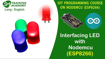 Interfacing LED with Nodemcu | ESP8266 | English