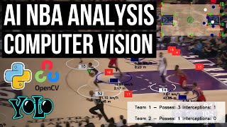 Build an AI/ML NBA Basketball Analysis system with YOLO, OpenCV, and Python