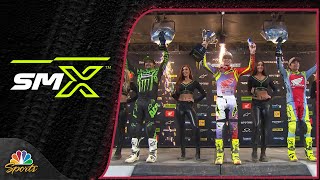 Jett and Hunter Lawrence complete historic 1-2 finish in Supercross Round 16 | Motorsports on NBC