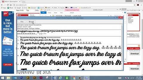 How to download and install fonts from dafont.com
