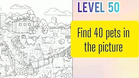 #annoying #puzzlegame #level50 #find 40 pets in the picture #gameplay  #video