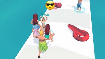 MAX LEVEL in Beach Party Run 3D (Levels 16-17)
