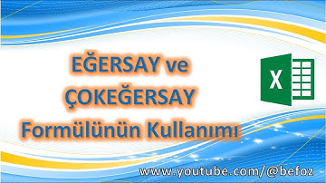 Excel Dersleri - 016: EĞERSAY ve ÇOKEĞERSAY Formülünü Kullanarak Belirli Şartlardaki Verileri Bulma