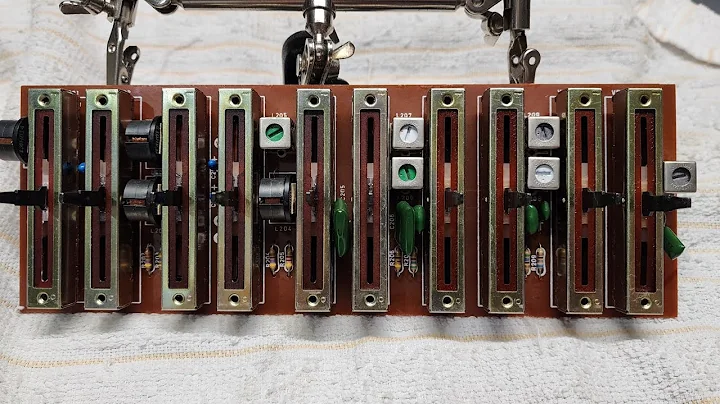 Cleaning Slider Controls on Realistic Five Band Equalizer