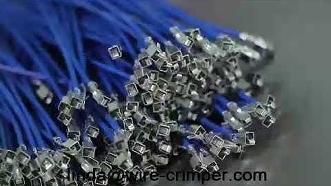 Two heads automatic cable crimping machine