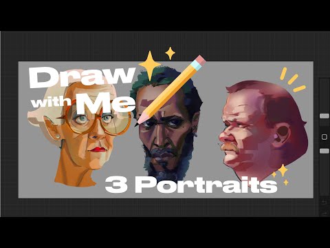 Draw with Me! Painting 3 Portraits ✧˖°
