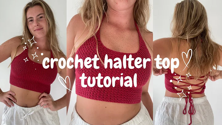 Crochet halter top tutorial | beginner friendly