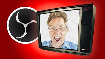 TV Effect Overlay - Photomosh & OBS Studio is INCREDIBLE