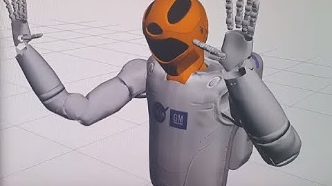 ROS simulation of NASA/GM Robonaut 2 (R2)