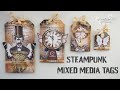 Mixed Media Vintage Steampunk Style Tags ♡ Maremi's Small Art ♡