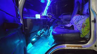 Cara pasang lampu kolong dashboard 8 warna pada truk