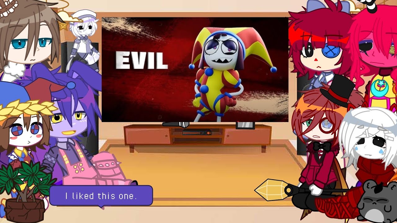 TADC React To Evil Pomni TADC  II Gacha Club 🐰