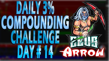 The ZeusArrow Indicator For Binary Option Trading - Daily 3% Compounding Challenge - Day 14