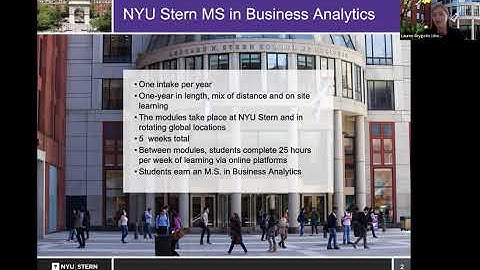 NYU Stern MSBAi Program - Information Session with Academic Director Anindya Ghose - January 2022