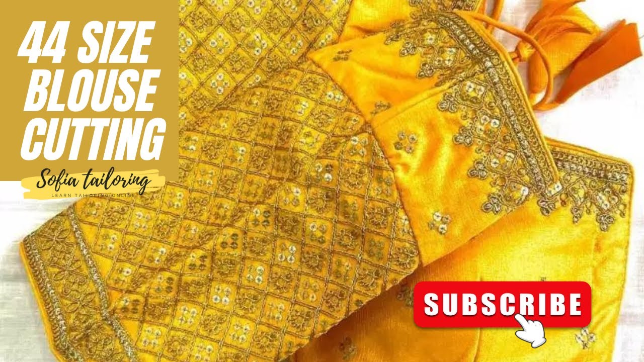 44 Size Blouse Cutting With Measurement In Tamil YouTube 44-size-blouse-cutting-with-measurement-in-tamil-youtube