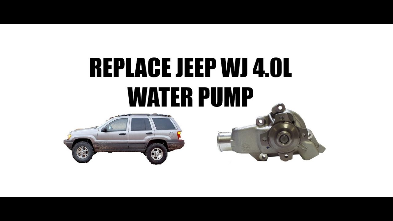 Jeep 4.0 Water Pump Replacement Install - YouTube