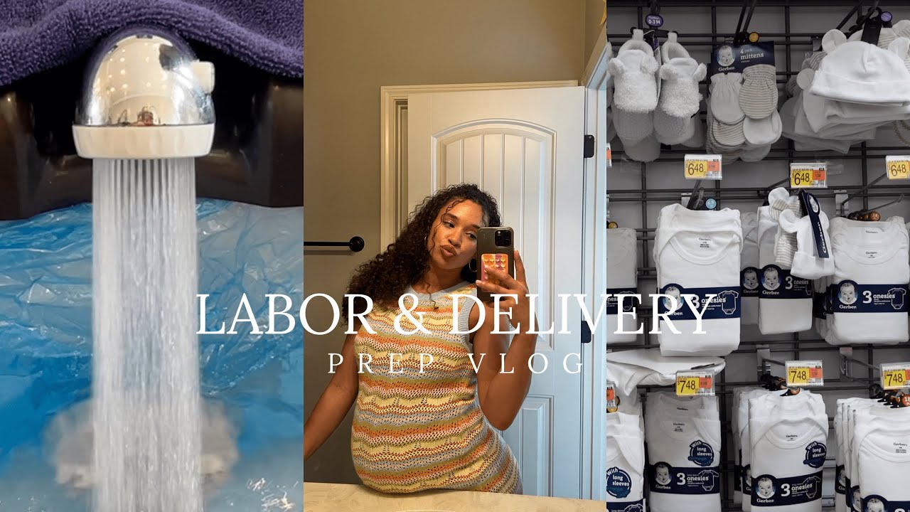 LABOR & DELIVERY PREP VLOG| 38 week appointment + mommy maintenance + packing my hospital bag & more