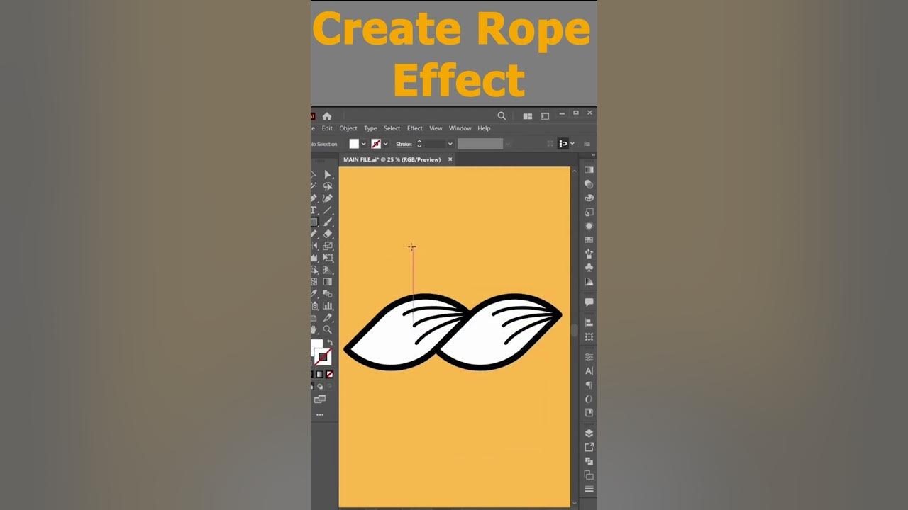 How To Create Rope pattern effect in Illustrator. YouTube