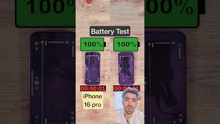 iPhone 16 Pro vs 15 Pro Battery Test! O#shorts #iphone16pro #iphone15pro #batterytest #viraltech