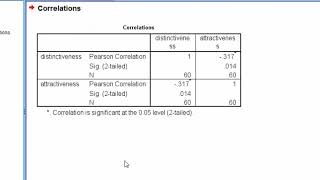 V5.7 - Example of a Negative Correlation (in SPSS)