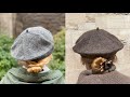 How to Knit: Top Down Beret. With various bands. Step by step. Easy knitting for beginners.