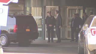 Mayor De Blasio Visits Officer Shot On Staten Island