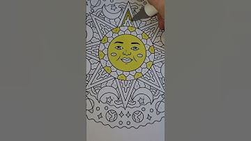 Coloring In 50 Celestial Mandalas Color By Number Sachin Sachdeva Book