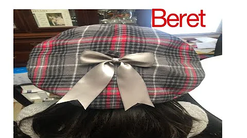 How To Make A Beret / How To Sew A Tailored Beret/ How To Make Reversible Beret/ How To DIY Beret