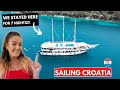 This is our sailboat one week sailing croatia full boat tour day 1 split  makarska