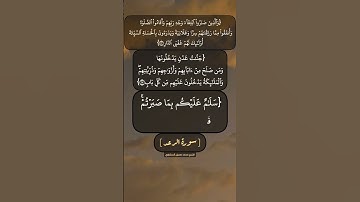 سورة الرعد الآية ٢٣ و ٢٤ بصوت الشيخ محمد صديق المنشاوي