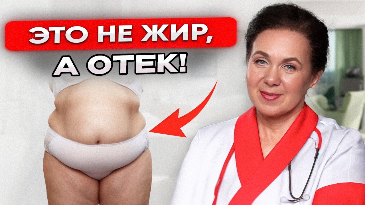 Большой ЖИВОТ – это не переедание! Как убрать внутренние ОТЕКИ?