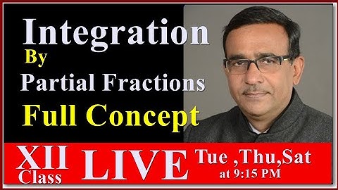 Integration By Partial Fractions , class 12 maths chapter 7 exercise 7.5  Important questions