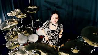 Vignette de la vidéo "Mötley Crüe   Wild Side  drum cover by biker Ami Kim(153)"