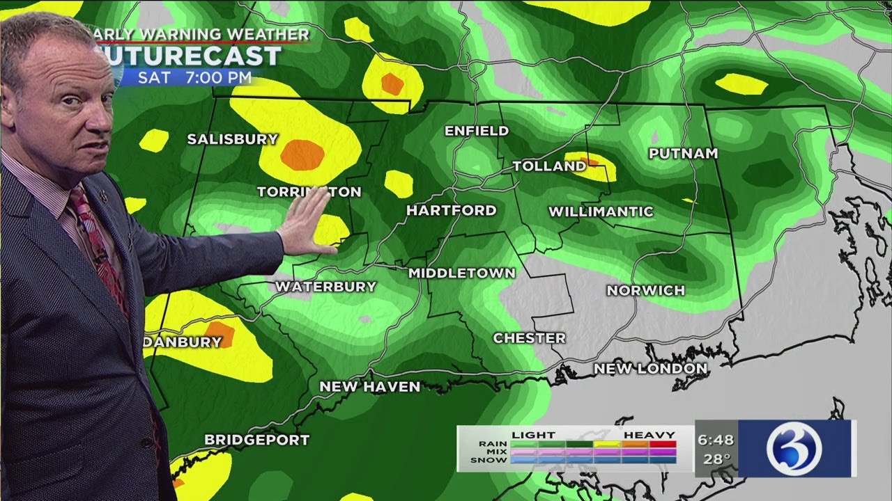 FORECAST: Steady rain expected to arrive Saturday afternoon - YouTube
