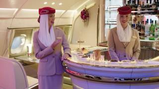 Say hello to the New A380 Onboard Lounge | Emirates Airline