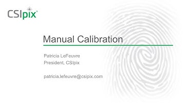 CSIpix Basics: Manual Image Calibration